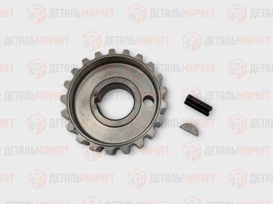 Шкив зубчатый коленвала 21080 (маленький) + шпонка, штифт