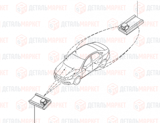Модуль светодиодный подсветки интерьера для LADA Vesta Sport (красный)