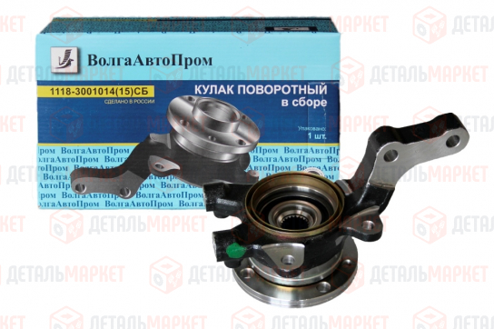 Кулак поворотный 11180 левый в сборе (с подшипником и ступицей)