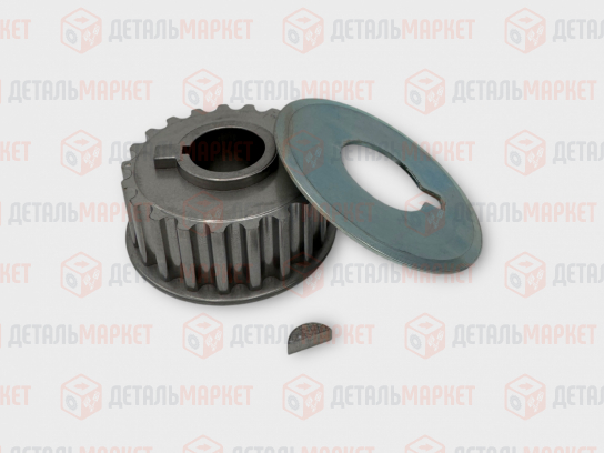 Шкив зубчатый коленвала 21126 (маленький) + шпонка, шайба