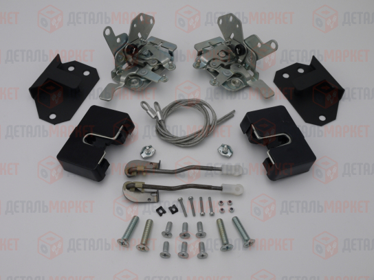 Комплект передних бесшумных замков 21214 усиленные (под евро ручки)