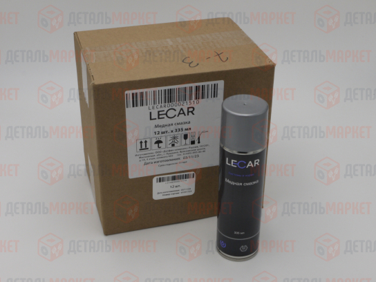 Медная смазка LECAR 335 мл. (аэрозоль)