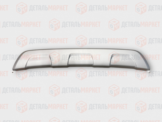 Накладка заднего бампера центральная B52 Renault Logan Stepway (серебристая)