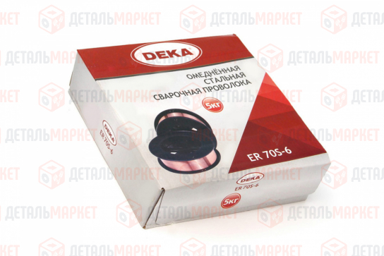 Проволока сварочная омедненная DEKA ER70S-6 D-200 (1 мм., 5 кг)