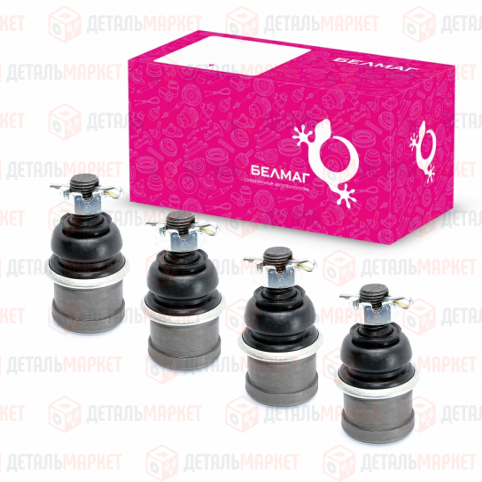 Шарнир рулевой трапеции ГАЗ 3302 (к-т 4 шт.) (с крепежом)