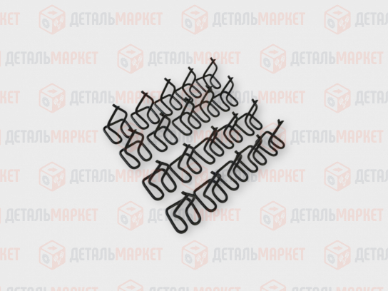 Комплект пистонов крепления молдинга 21010 (клоп) (20 шт.)