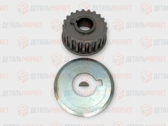 Шкив зубчатый коленвала 21126 (маленький) + шпонка, шайба