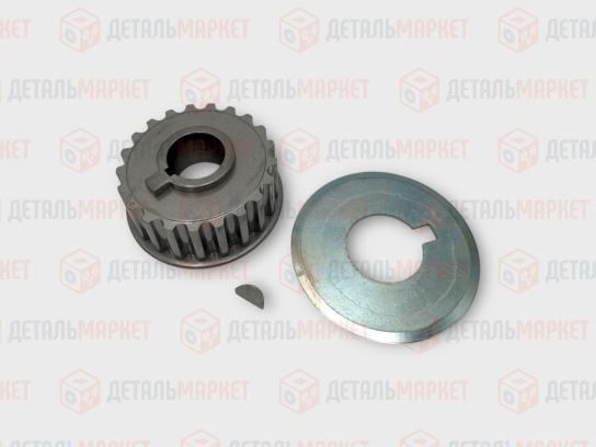 Шкив зубчатый коленвала 21126 (маленький) + шпонка, шайба
