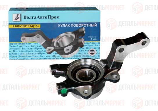 Кулак поворотный 21080 левый (с подшипником)